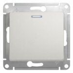 Schneider electric GLOSSA 1-клавишный ПЕРЕКЛЮЧАТЕЛЬ с подсв. сх.6а, 10АХ, механизам, ПЕРЛАМУТРОВЫЙ