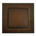 EL-BI Zena выключатель 1 кл. Темный орех механизм