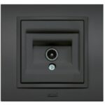 EL-BI Zena розетка TV Черный механизм