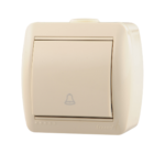 Кнопка звонка Lezard NATA крем