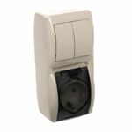 Lezard NATA Блок В2+Р/крышка вертикаль крем