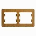 Schneider electric GLOSSA 2-постовая РАМКА, горизонтальная, ДЕРЕВО ДУБ