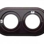 Bironi Рамка 2-х постовая пластик коричневая Ретро