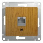 Schneider electric GLOSSA РОЗЕТКА компьютерная RJ45 кат.5E, ДЕРЕВО ДУБ