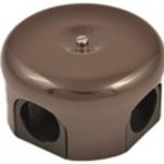 Bironi Распределительная коробка 78мм, пластик, коричневый