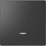 Клавиша одинарная с окошком Merten D-life антрацит MTN3320-6034