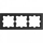 Рамка тройная Merten D-life базальт, камень