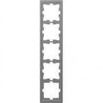 Рамка пятерная Merten D-life нержавеющая сталь