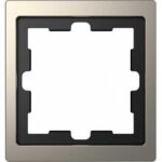 Рамка одинарная Merten D-life никель металл
