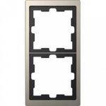 Рамка двойная Merten D-life никель металл