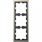 Рамка тройная Merten D-life никель металл