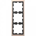 Рамка тройная Merten D-life шампань металл