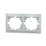 Lezard MIRA рамка 2-я горизонт белая