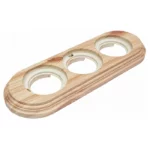 Рамка 3 постовая пластик Bironi Карельская Сосна