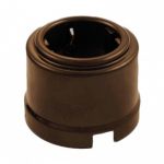 Bironi розетка с заземлением, пластик, коричневый