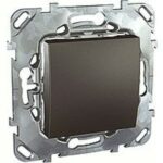 Выключатель одноклавишный 10 А / 250 В~ Schneider Unica графит