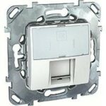 Розетка компьютерная двойная RJ45 5-й кат. Schneider Unica белый