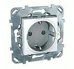 Розетка с заземляющими контактами 16 А / 250 В~ Schneider Unica белый