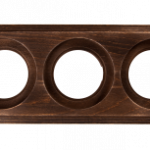 Bironi Рамка трехместная на бревно Старое дерево 240мм