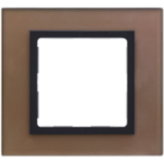 Рамка Simon 82 на 1 пост (медь, стекло)