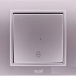 EL-BI Zena выключатель 1 кл. Серебро механизм