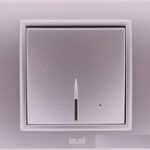 EL-BI Zena выключатель 1 кл. с подс. Серебро механизм
