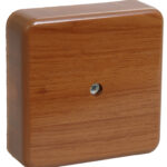 Коробка распределительная  75х75х23 орех с текстурой