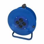 Катушка с розетками пустая 4-я с/з синяя