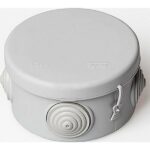 GREENEL Коробка распаячная наружняя 75*40 круглая серая IP-44
