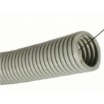 Труба гофрированная ПВХ с зондом DKC 20 мм  серый 100 м