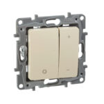 Legrand ETIKA Диммер регулятор света 400Вт нажимной слоновая кость механизм