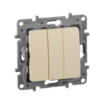 Legrand ETIKA Выключатель 3кл.  слоновая кость механизм
