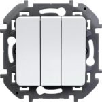 Legrand Inspiria выключатель трехклавишный белый