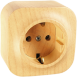 Legrand Quteo Розетка с/з дерево