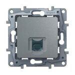 Розетка компьютерная RJ45 категория 5e UTP - Legrand Etika - алюминий