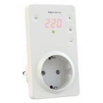 Реле напряжения Terneo в розетку красный