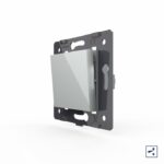 Одноклавишный проходной механический выключатель Livolo, цвет серый (механизм)