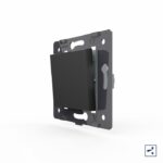 Одноклавишный проходной механический выключатель Livolo, цвет черный (механизм)