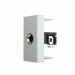 Розетка стерео аудио TRS JACK 6.3 мм Livolo, цвет серый (механизм)