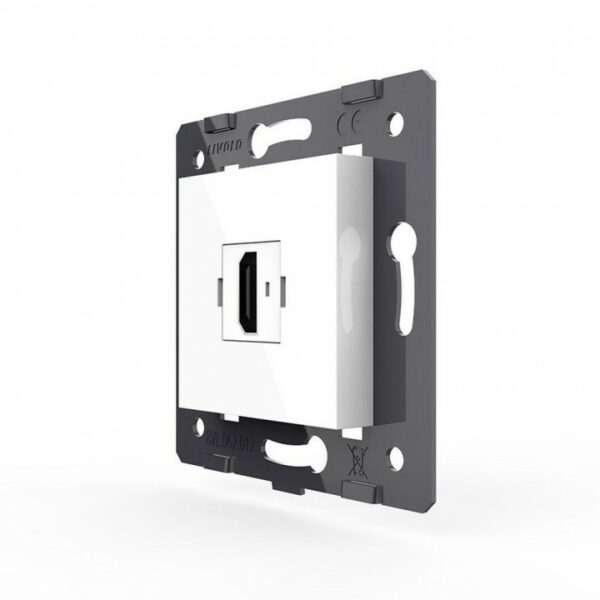 Розетка 1 пост HDMI Livolo, цвет белый (механизм)