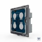 Четырехклавишный проходной сенсорный выключатель Livolo с функцией радиоуправления UK стандарт (механизм)