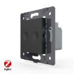 Двухклавишный сенсорный выключатель Livolo ZigBee Module, цвет черный (механизм)