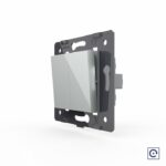 Двухклавишная механическая кнопка (звонок) Livolo, цвет серый (механизм)