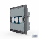 Трехклавишная импульсная сенсорная кнопка Livolo сухой контакт UK стандарт (механизм)