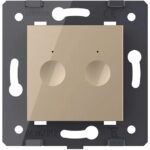 Сенсорный выключатель для штор Livolo ZigBee Module, цвет золотой (механизм)