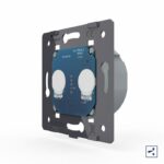 Двухклавишный проходной сенсорный выключатель Livolo (механизм)