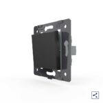 Двухклавишный проходной механический выключатель Livolo, цвет черный (механизм)