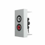 Розетка мультимедийная RCA аудио Livolo, цвет серый (механизм)