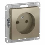 Schneider Electric ATLASDESIGN РОЗЕТКА без заземления, 16А, механизм, ШАМПАНЬ