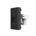 Розетка телефонная RJ-11 кат. 3 Livolo, цвет черный (механизм)